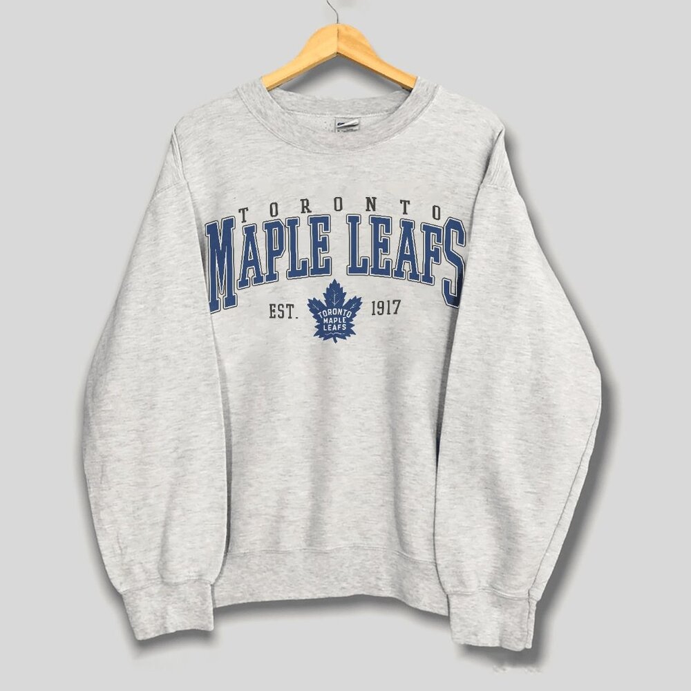 Vintage Toronto Maple Leafs Hockey Sweatshirt, Retro NHL Maple Leafs Shirt Tee